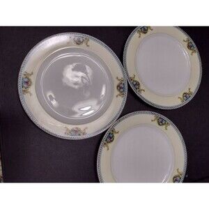 *Sale* Meito mei11 multi floral yellow laurel pattern plate set